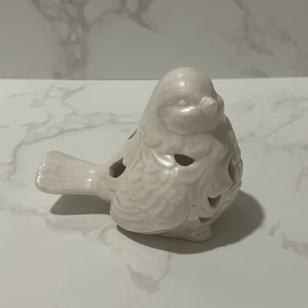 Vintage Glazed Ceramic Bird